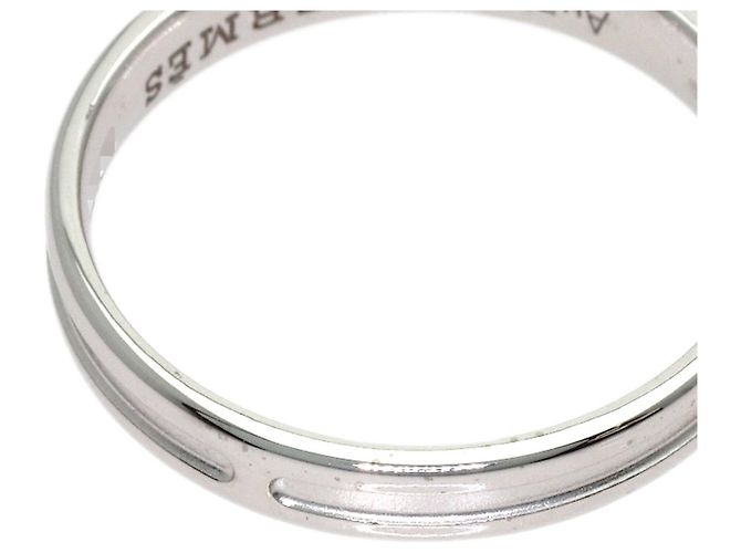 Ring Hermès Anel Hermes Empreinte #51 em ouro branco 18K - vista 7
