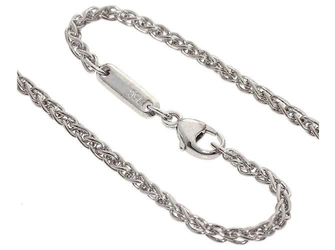 Colar Chopard Happy Diamonds em ouro branco 18K - vista 3