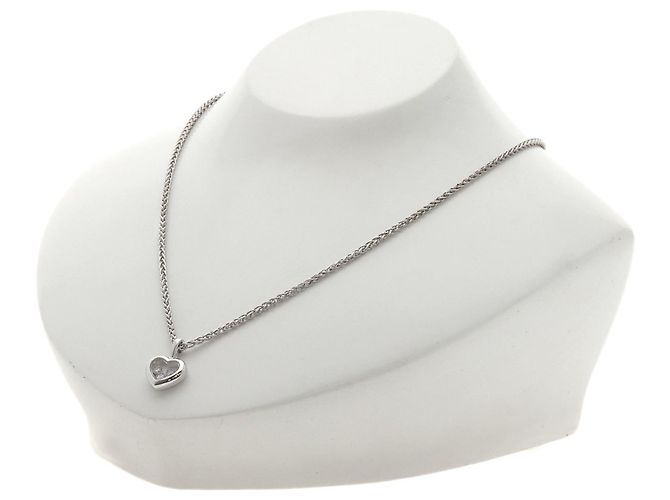 Colar Chopard Happy Diamonds em ouro branco 18K - vista 6