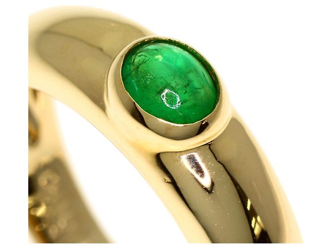 Chaumet Anneau Emerald Cabochon Ring - vista 8