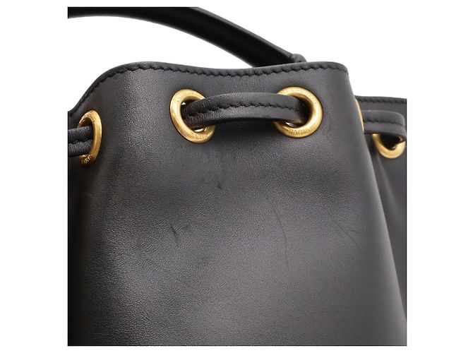 Borsa a secchiello Yves Saint Laurent Emmanuel Nero - vista 10