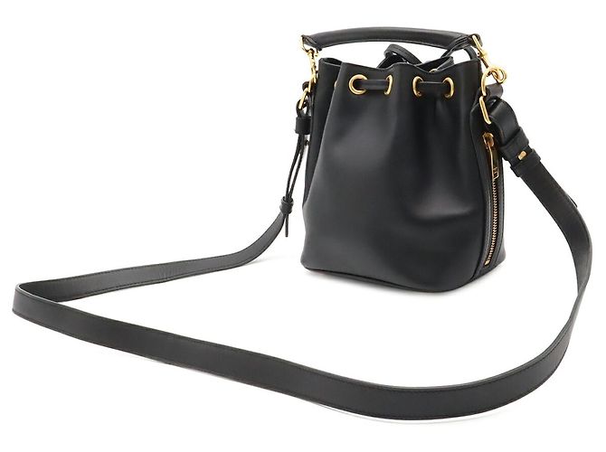 Borsa a secchiello Yves Saint Laurent Emmanuel Nero - vista 3