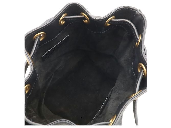 Borsa a secchiello Yves Saint Laurent Emmanuel Nero - vista 8