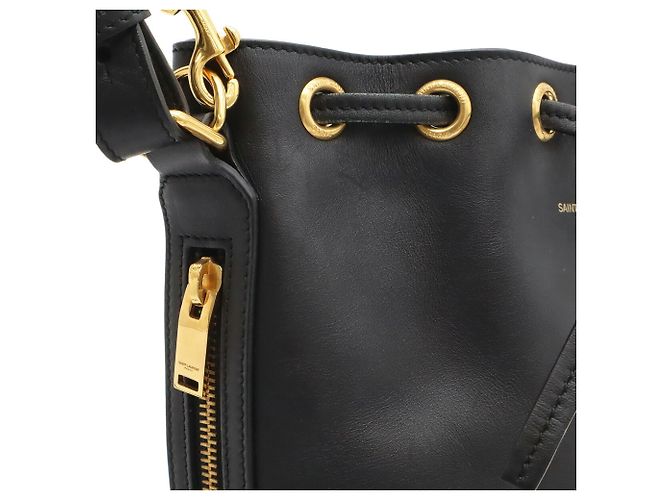 Borsa a secchiello Yves Saint Laurent Emmanuel Nero - vista 9