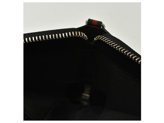 Portafoglio bi-fold Gucci in pelle nera Nero - vista 10