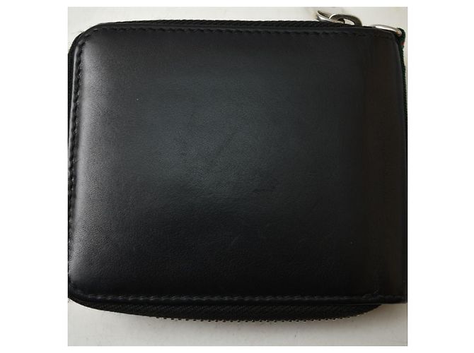 Portafoglio bi-fold Gucci in pelle nera Nero - vista 12