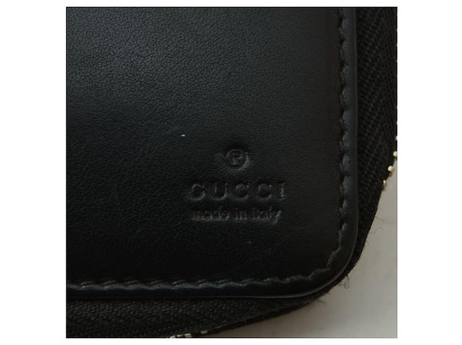 Portafoglio bi-fold Gucci in pelle nera Nero - vista 4