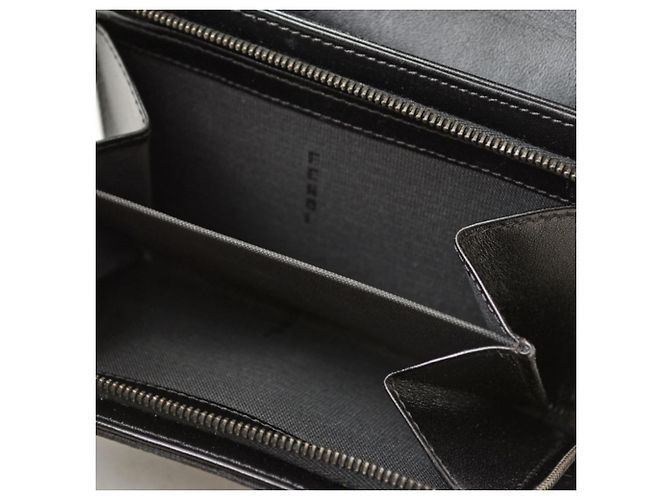 Zucca Fendi Bi-Fold Wallet in Black Canvas - view 11