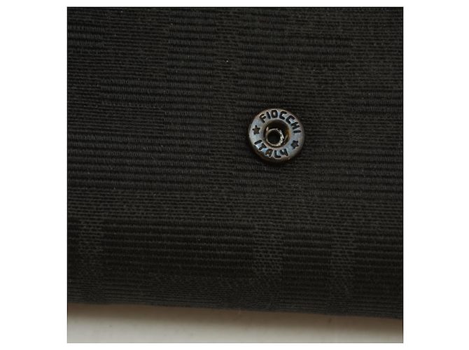 Zucca Fendi Bi-Fold Wallet in Black Canvas - view 9