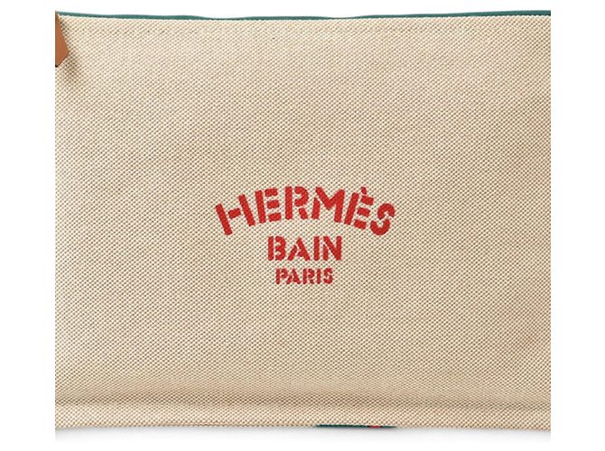 Hermès Hermes Optimist Pouch Mehrfarben Grün - vue 2
