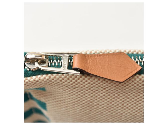 Hermès Hermes Optimist Pouch Mehrfarben Grün - vue 5