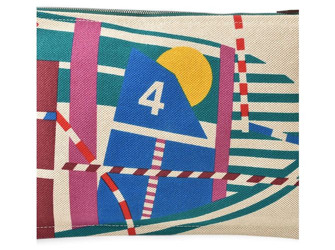 Hermès Hermes Optimist Pouch Mehrfarben Grün - vue 7