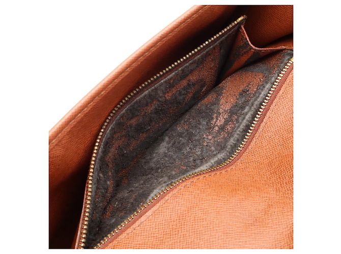 Louis Vuitton Monogram Bordeaux Schultertasche Clutch Braun - Ansicht 10