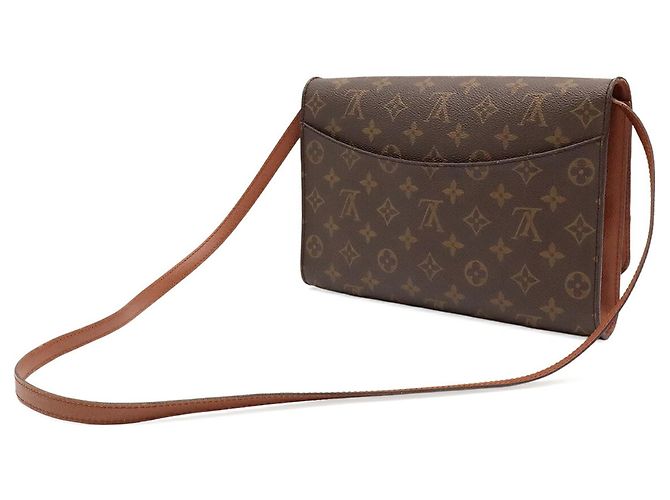 Louis Vuitton Monogram Bordeaux Schultertasche Clutch Braun - Ansicht 3