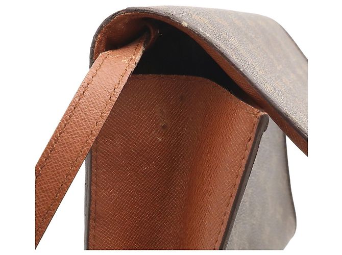 Louis Vuitton Monogram Bordeaux Schultertasche Clutch Braun - Ansicht 8