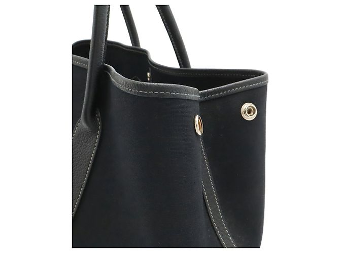 Hermès Hermes Garden PM Tote Bag Schwarz - Ansicht 8