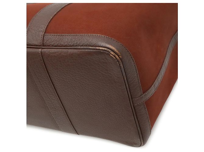 Hermès Saco Tote Hermes Garden MM Marrom - vista 4