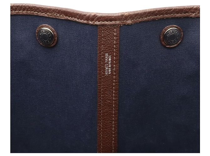Hermès Saco Tote Hermes Garden MM Marrom - vista 7