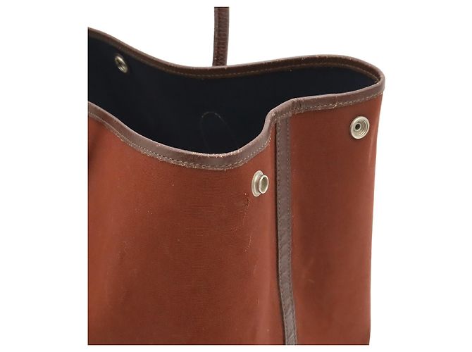 Hermès Saco Tote Hermes Garden MM Marrom - vista 8