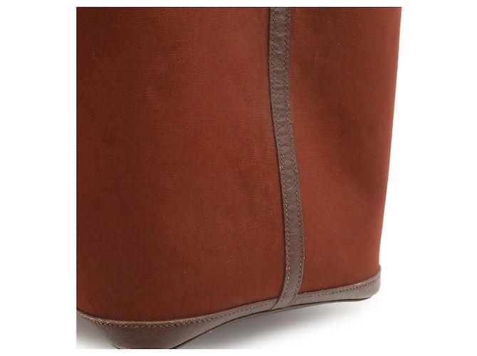 Hermès Saco Tote Hermes Garden MM Marrom - vista 9