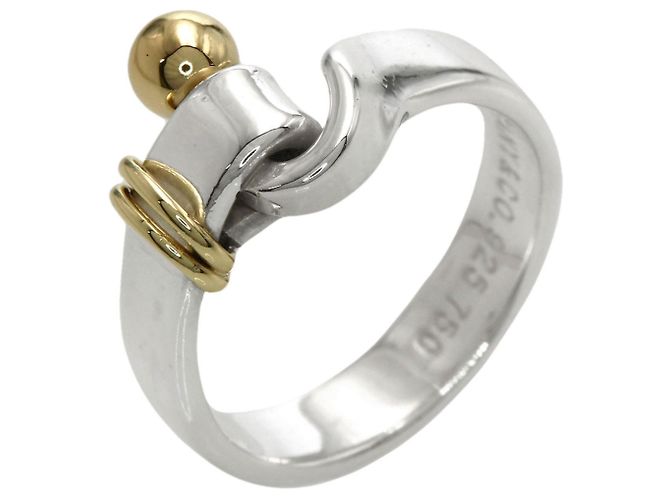 Autre Marque Tiffany & Co. Hook Eye Ring in Silber und 18K Gelbgold - Ansicht 2