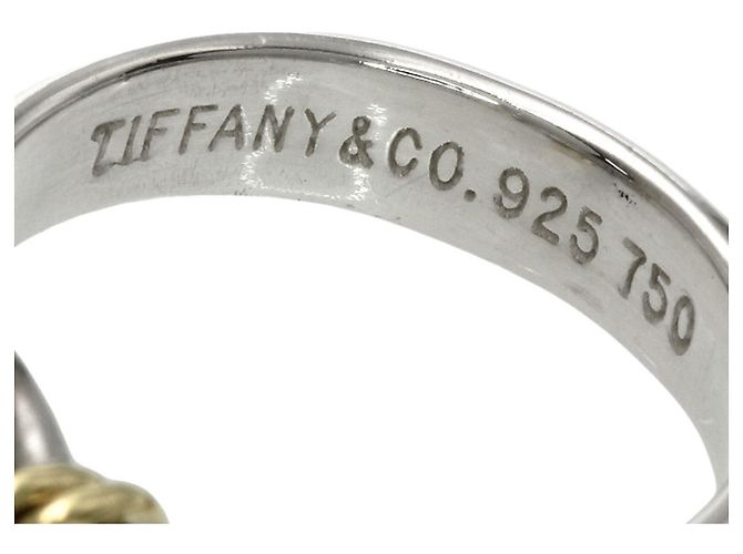 Autre Marque Tiffany & Co. Hook Eye Ring in Silber und 18K Gelbgold - Ansicht 5