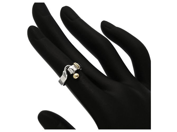 Autre Marque Tiffany & Co. Hook Eye Ring in Silber und 18K Gelbgold - Ansicht 6