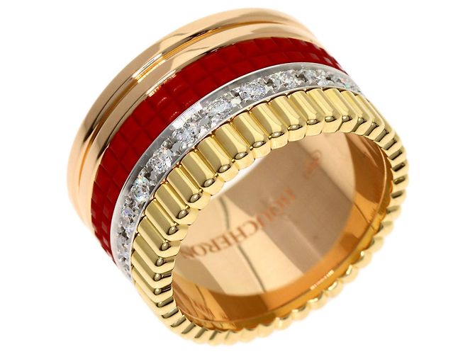 Bague Boucheron Quatre Diamant Rouge - vue 2