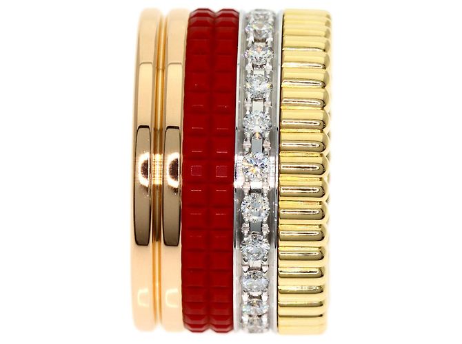 Bague Boucheron Quatre Diamant Rouge - vue 3