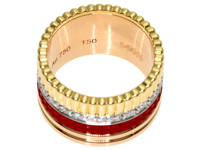 Bague Boucheron Quatre Diamant Rouge - vue 5