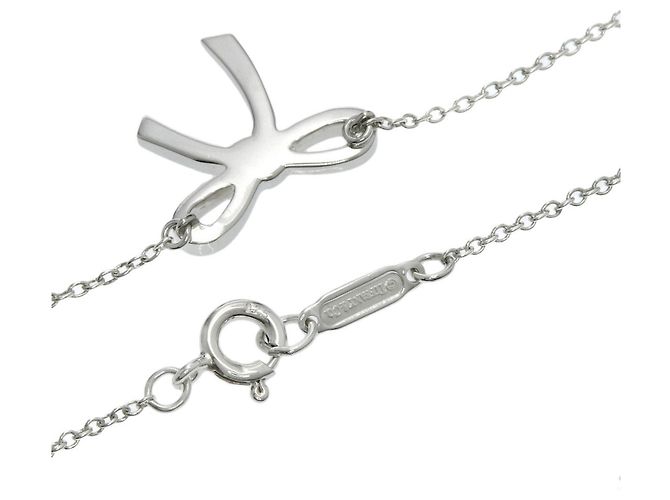 Autre Marque Tiffany & Co. Bow Ribbon Halskette in Silver - Ansicht 2