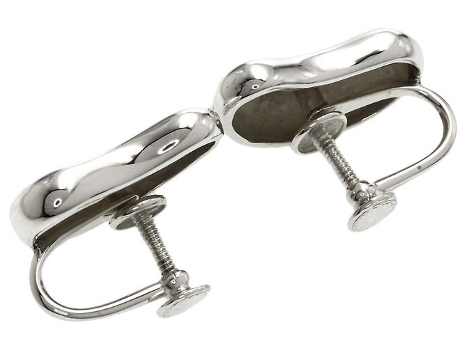 Autre Marque Tiffany Bean Silver Clip-Ohrringe - Ansicht 2