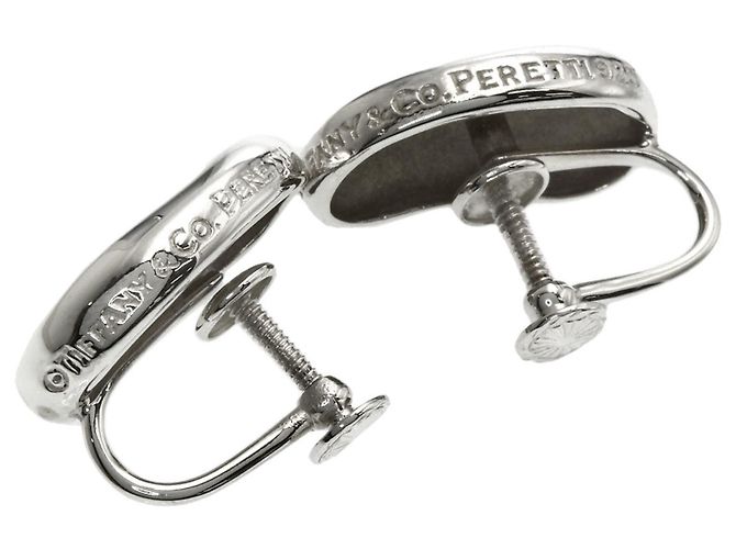 Autre Marque Tiffany Bean Silver Clip-Ohrringe - Ansicht 3