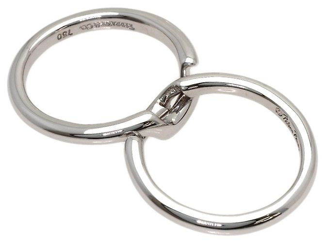 Autre Marque Tiffany & Co. Paloma Picasso Doppelring in 18K Weißgold - Ansicht 6