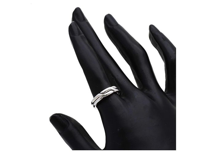 Autre Marque Tiffany & Co. Paloma Picasso Doppelring in 18K Weißgold - Ansicht 7