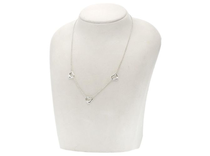 Autre Marque Collar Tiffany & Co. 3P Triple Open Heart en Plata - vista 5