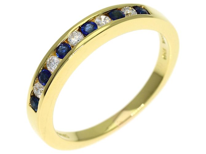 Autre Marque Tiffany & Co. Half Eternity Saphir- und Diamantring - Ansicht 2