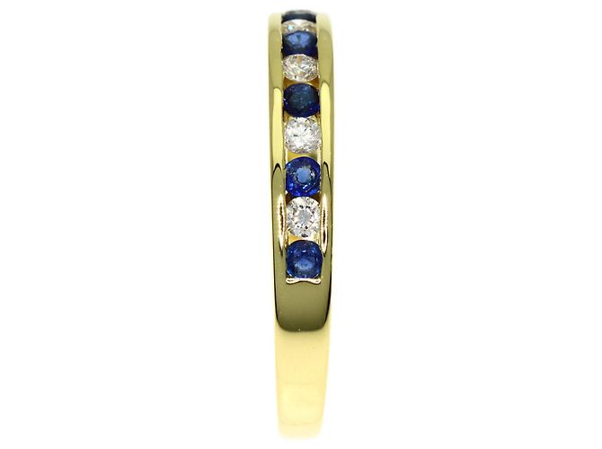 Autre Marque Tiffany & Co. Half Eternity Saphir- und Diamantring - Ansicht 3