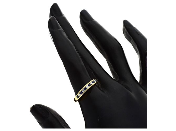 Autre Marque Tiffany & Co. Half Eternity Saphir- und Diamantring - Ansicht 7