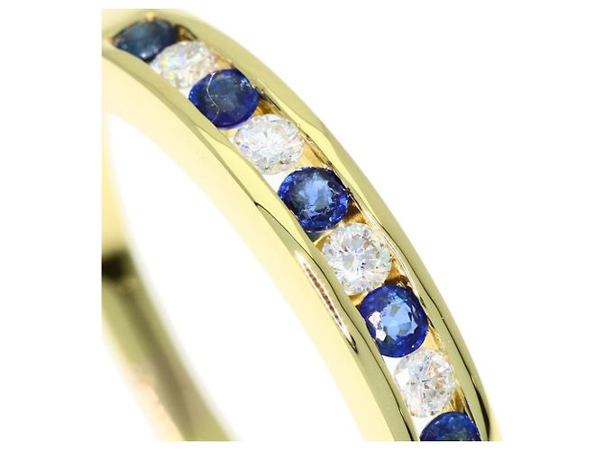 Autre Marque Tiffany & Co. Half Eternity Saphir- und Diamantring - Ansicht 8