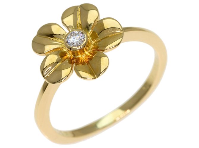 Autre Marque Anello Tiffany & Co. Flower in diamanti e oro giallo 18K - vista 2