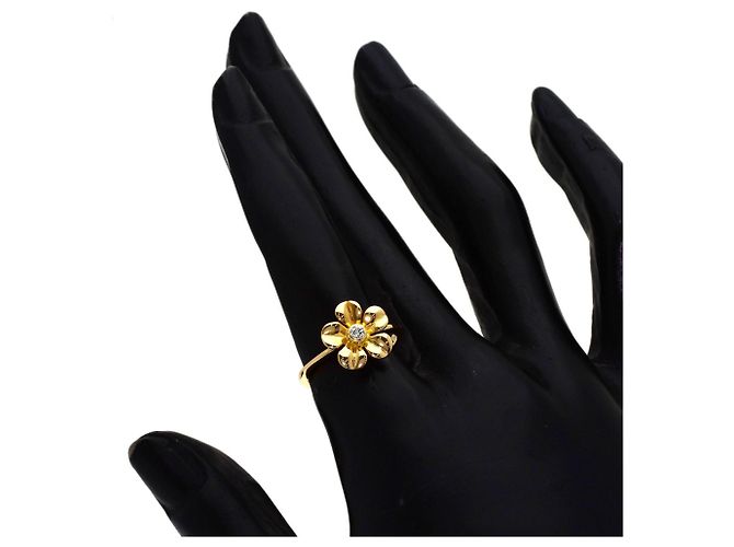Autre Marque Anello Tiffany & Co. Flower in diamanti e oro giallo 18K - vista 7