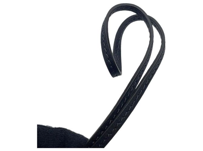 Bolsa de ombro Chanel em couro de bezerro preto - vista 13