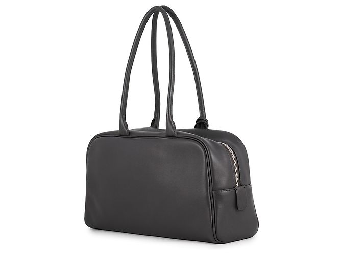 Bolsa de ombro Chanel em couro de bezerro preto - vista 2