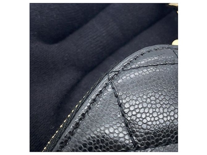 Bolso Chanel Classic Matelassé de piel caviar Negro - vista 6
