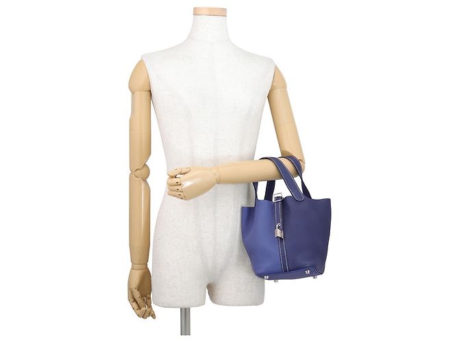 Hermès Bolso Hermes Picotin Lock PM Azul - vista 4