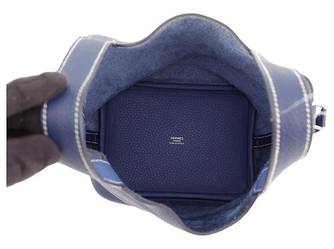 Hermès Bolso Hermes Picotin Lock PM Azul - vista 5
