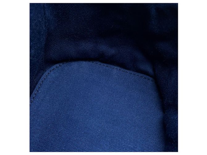 Bolsa de ombro Chanel Matelassé em denim Azul marinho - vista 13