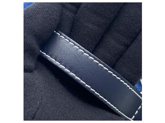 Bolsa de ombro Chanel Matelassé em denim Azul marinho - vista 14
