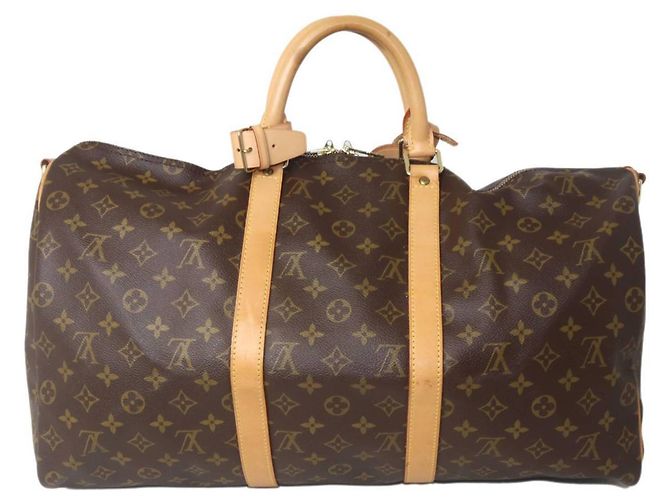 Louis Vuitton Keepall Bandoulière 50 Boston Bag Blau Monogramm - Ansicht 3